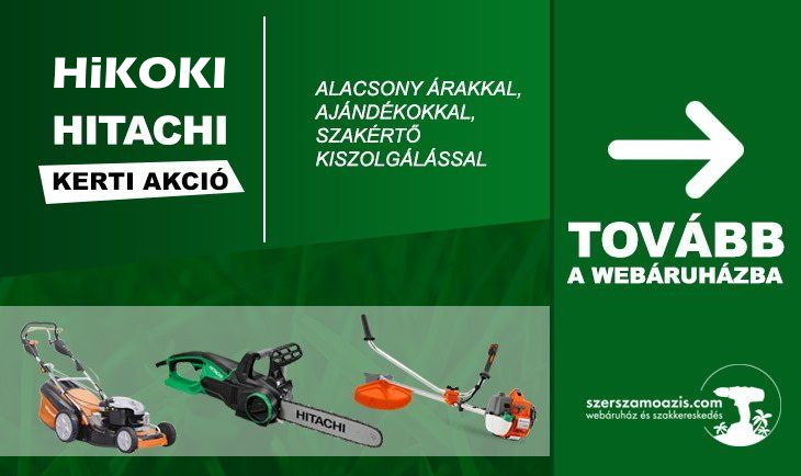 Hitachi-HiKOKI kerti akció